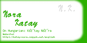 nora katay business card